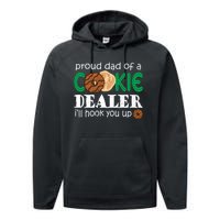 Scout Proud Dad Of A Cookie Dealer Troop Leader Performance Fleece Hoodie