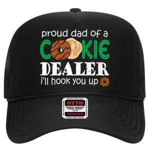 Scout Proud Dad Of A Cookie Dealer Troop Leader High Crown Mesh Back Trucker Hat