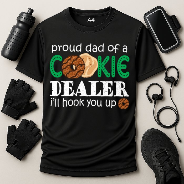 Scout Proud Dad Of A Cookie Dealer Troop Leader Cooling Performance Crew T-Shirt