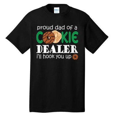 Scout Proud Dad Of A Cookie Dealer Troop Leader Tall T-Shirt