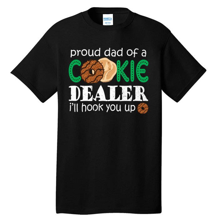 Scout Proud Dad Of A Cookie Dealer Troop Leader Tall T-Shirt