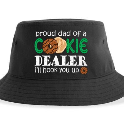 Scout Proud Dad Of A Cookie Dealer Troop Leader Sustainable Bucket Hat