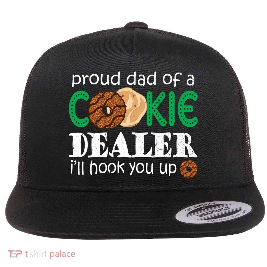 Scout Proud Dad Of A Cookie Dealer Troop Leader Flatbill Hat