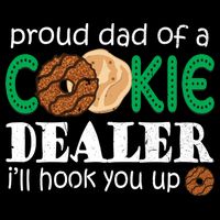Scout Proud Dad Of A Cookie Dealer Troop Leader Flatbill Hat