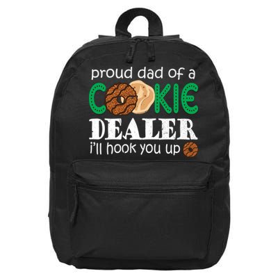 Scout Proud Dad Of A Cookie Dealer Troop Leader 16 in Basic Backpack