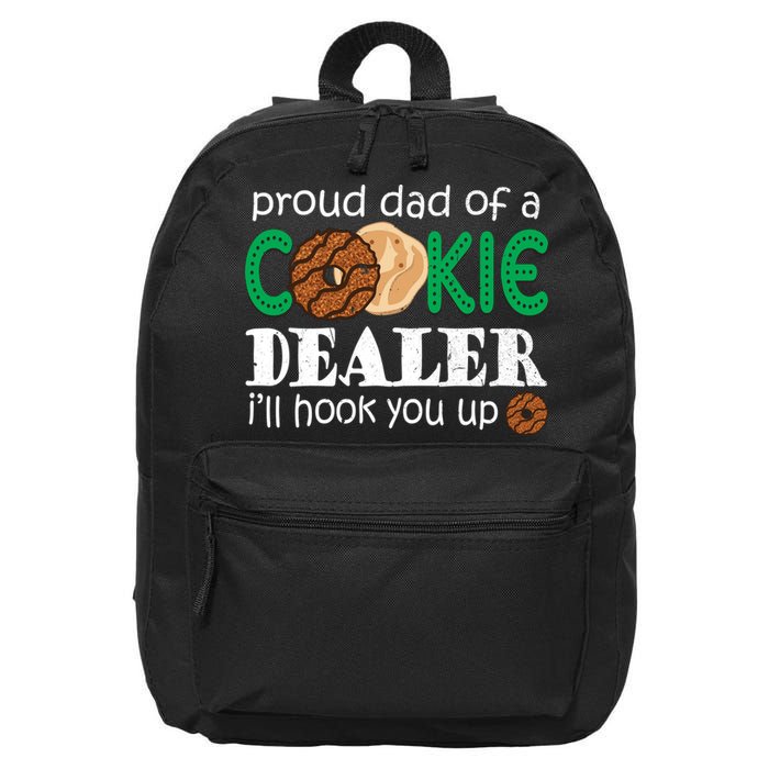 Scout Proud Dad Of A Cookie Dealer Troop Leader 16 in Basic Backpack
