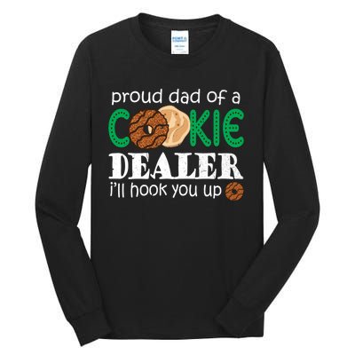 Scout Proud Dad Of A Cookie Dealer Troop Leader Tall Long Sleeve T-Shirt