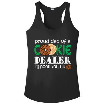 Scout Proud Dad Of A Cookie Dealer Troop Leader Ladies PosiCharge Competitor Racerback Tank