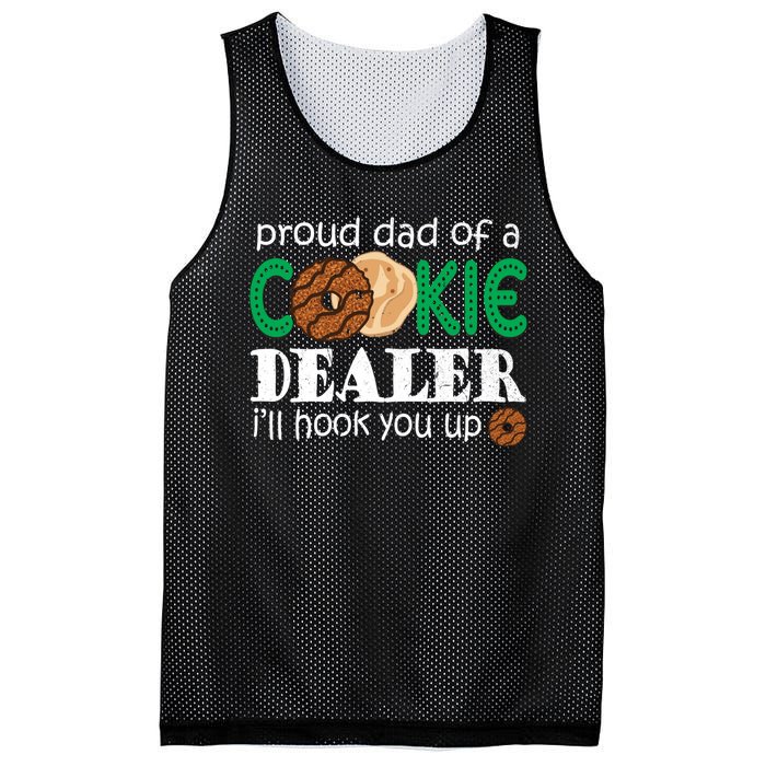 Scout Proud Dad Of A Cookie Dealer Troop Leader Mesh Reversible Basketball Jersey Tank