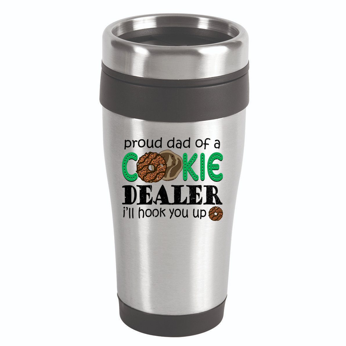 Scout Proud Dad Of A Cookie Dealer Troop Leader 16oz Travel Tumbler