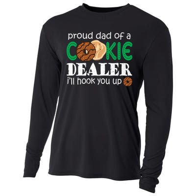 Scout Proud Dad Of A Cookie Dealer Troop Leader Cooling Performance Long Sleeve Crew