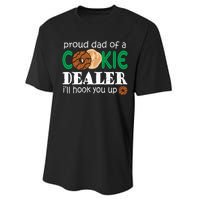 Scout Proud Dad Of A Cookie Dealer Troop Leader Performance Sprint T-Shirt