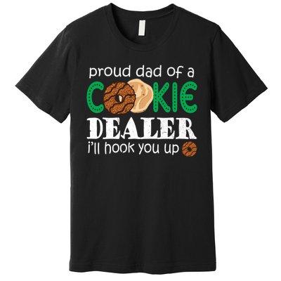 Scout Proud Dad Of A Cookie Dealer Troop Leader Premium T-Shirt