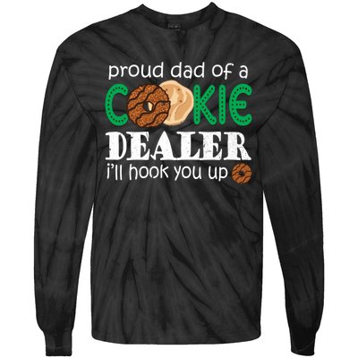 Scout Proud Dad Of A Cookie Dealer Troop Leader Tie-Dye Long Sleeve Shirt