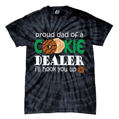 Scout Proud Dad Of A Cookie Dealer Troop Leader Tie-Dye T-Shirt