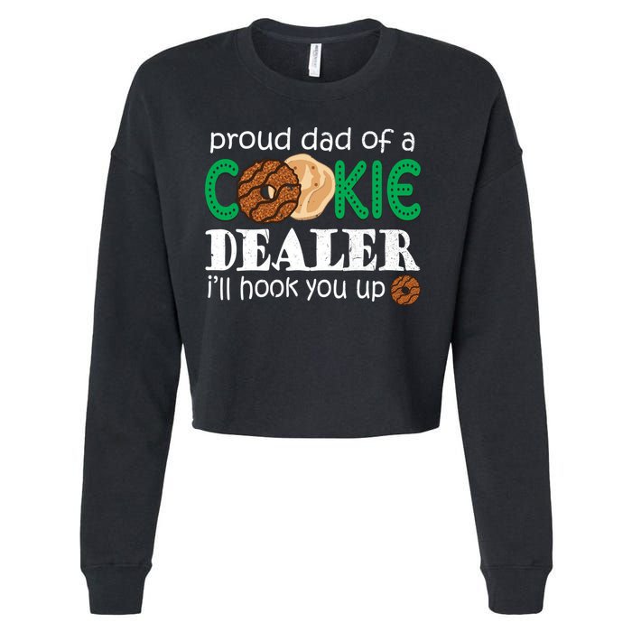 Scout Proud Dad Of A Cookie Dealer Troop Leader Cropped Pullover Crew