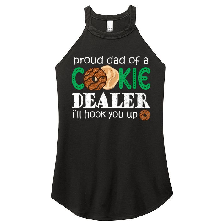 Scout Proud Dad Of A Cookie Dealer Troop Leader Women's Perfect Tri Rocker Tank