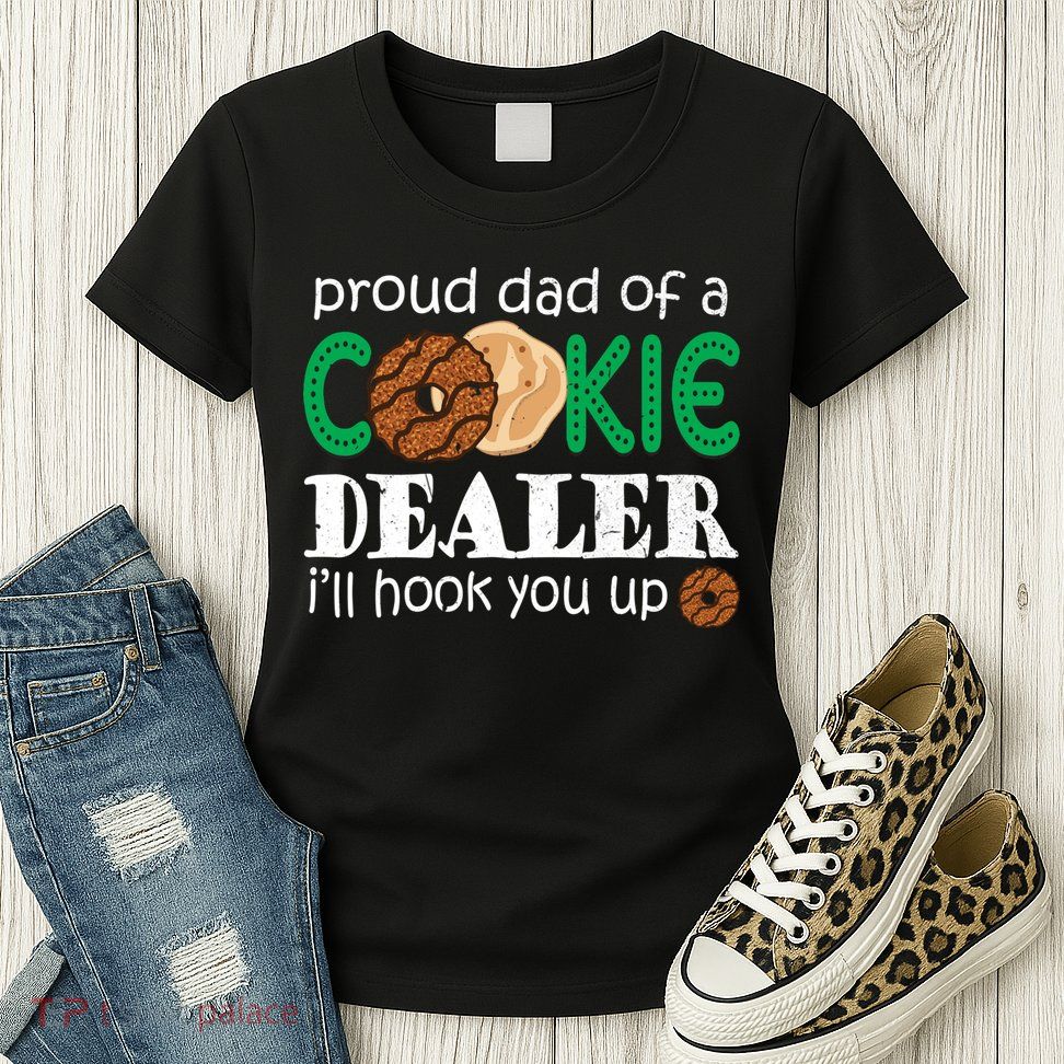 Scout Proud Dad Of A Cookie Dealer Troop Leader Womens T-Shirt