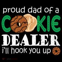 Scout Proud Dad Of A Cookie Dealer Troop Leader Womens T-Shirt