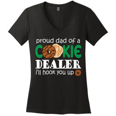 Scout Proud Dad Of A Cookie Dealer Troop Leader Women's V-Neck T-Shirt