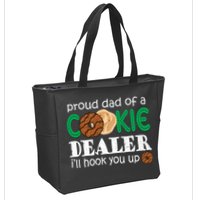 Scout Proud Dad Of A Cookie Dealer Troop Leader Zip Tote Bag