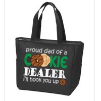Scout Proud Dad Of A Cookie Dealer Troop Leader Zip Tote Bag