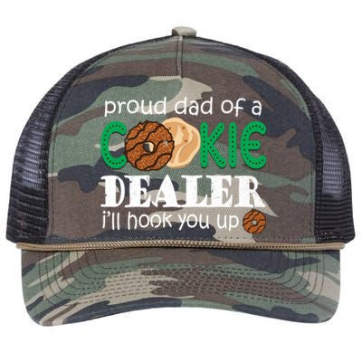 Scout Proud Dad Of A Cookie Dealer Troop Leader Retro Rope Trucker Hat Cap