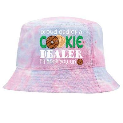 Scout Proud Dad Of A Cookie Dealer Troop Leader Tie-Dyed Bucket Hat