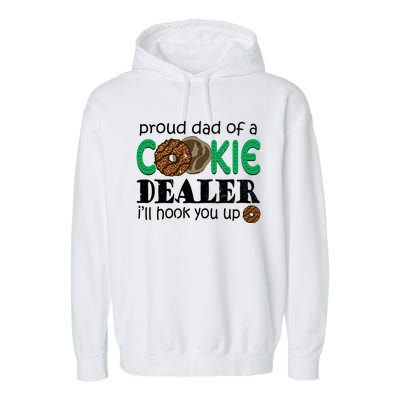 Scout Proud Dad Of A Cookie Dealer Troop Leader Garment-Dyed Fleece Hoodie