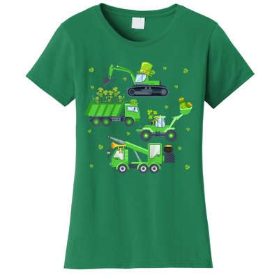 St Patricks Day Shirts Crane Truck Construction Women's T-Shirt