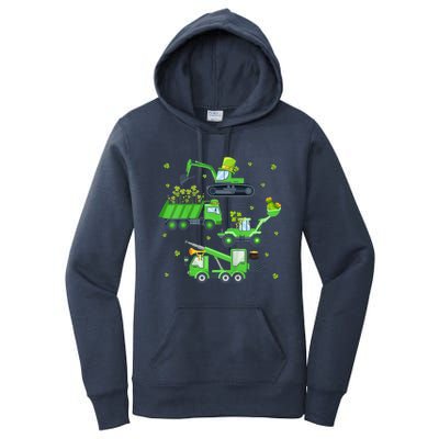 St Patricks Day Shirts Crane Truck Construction Women's Pullover Hoodie