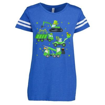 St Patricks Day Shirts Crane Truck Construction Enza Ladies Jersey Football T-Shirt