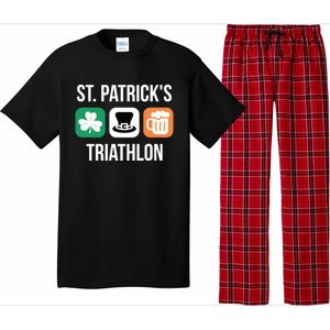 St Patrick's Day Gift Irish Triathlon Ing Gift Pajama Set