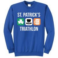 St Patrick's Day Gift Irish Triathlon Ing Gift Tall Sweatshirt