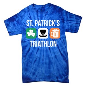 St Patrick's Day Gift Irish Triathlon Ing Gift Tie-Dye T-Shirt