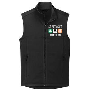 St Patrick's Day Gift Irish Triathlon Ing Gift Collective Smooth Fleece Vest