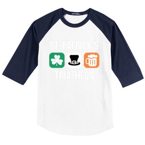 St Patrick's Day Gift Irish Triathlon Ing Gift Baseball Sleeve Shirt