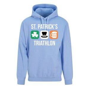 St Patrick's Day Gift Irish Triathlon Ing Gift Unisex Surf Hoodie