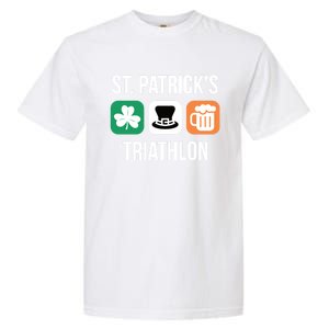 St Patrick's Day Gift Irish Triathlon Ing Gift Garment-Dyed Heavyweight T-Shirt