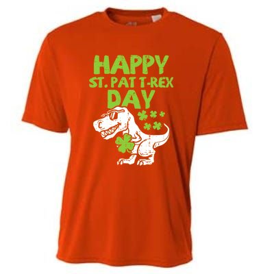 St Patricks Day Shirts Happy St Pat Trex Day Dino Gift Cooling Performance Crew T-Shirt