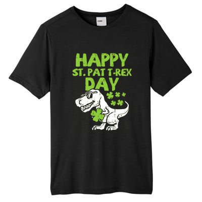 St Patricks Day Shirts Happy St Pat Trex Day Dino Gift Tall Fusion ChromaSoft Performance T-Shirt