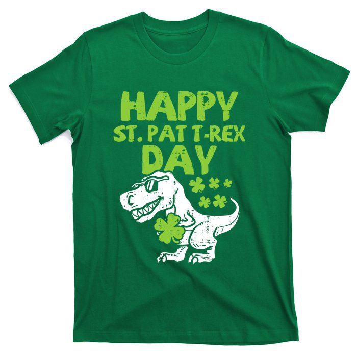 St Patricks Day Shirts Happy St Pat Trex Day Dino Gift T-Shirt