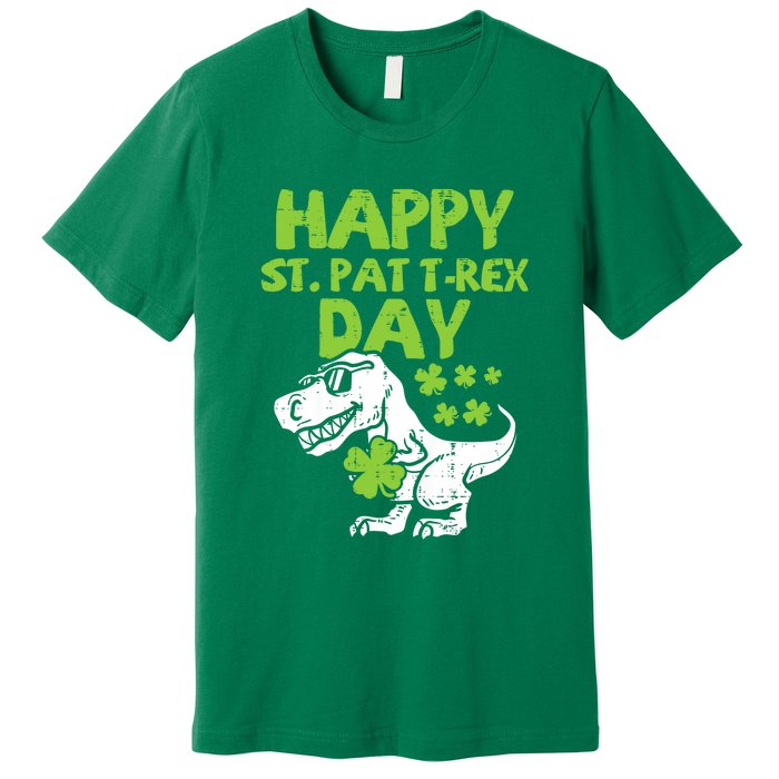 St Patricks Day Shirts Happy St Pat Trex Day Dino Gift Premium T-Shirt