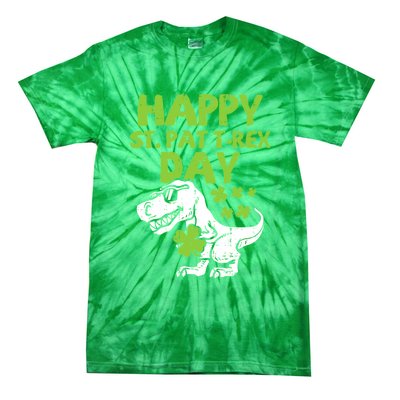 St Patricks Day Shirts Happy St Pat Trex Day Dino Gift Tie-Dye T-Shirt