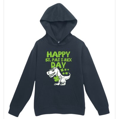 St Patricks Day Shirts Happy St Pat Trex Day Dino Gift Urban Pullover Hoodie