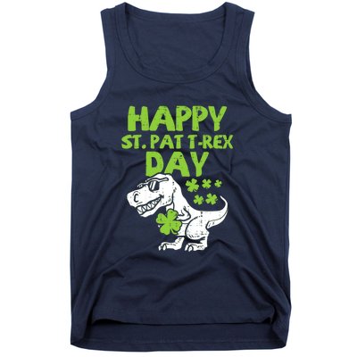 St Patricks Day Shirts Happy St Pat Trex Day Dino Gift Tank Top