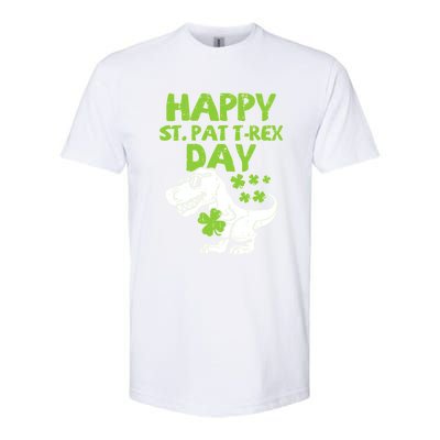 St Patricks Day Shirts Happy St Pat Trex Day Dino Gift Softstyle CVC T-Shirt