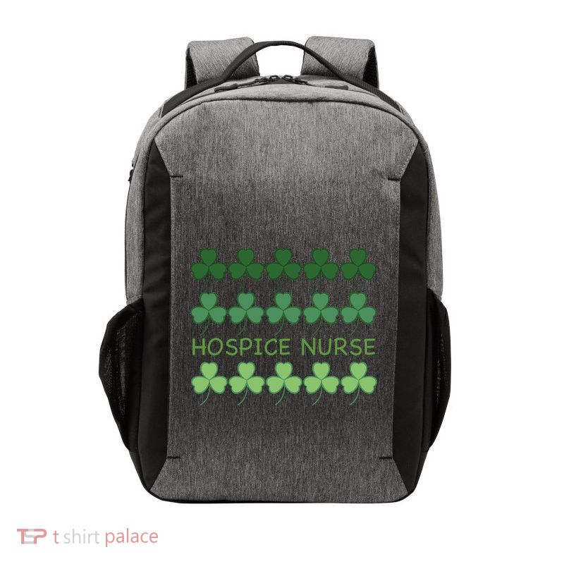 St Patricks Day Hospice Nurse Gift Vector Backpack