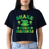 St Patricks Day Premium Women's Crop Top Tee