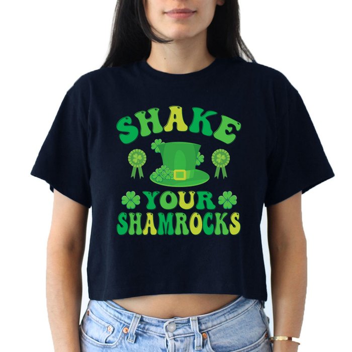 St Patricks Day Premium Women's Crop Top Tee